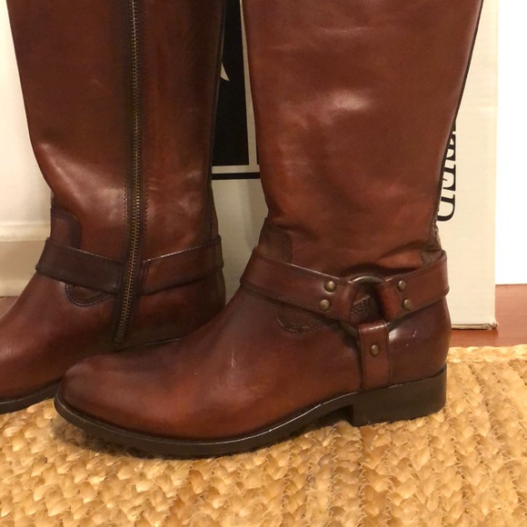 Frye Melissa Harness II Boots in Redwood - Picture 4 of 10